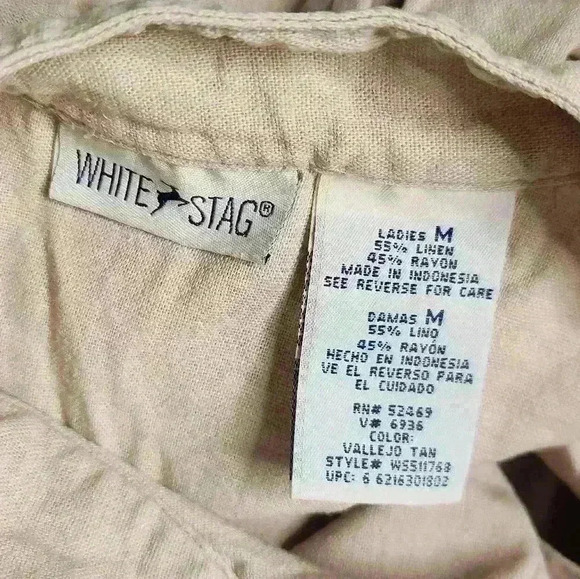 Women's white cardigan button-up long sleeve,lightweight sweater size M - Picture 6 of 7